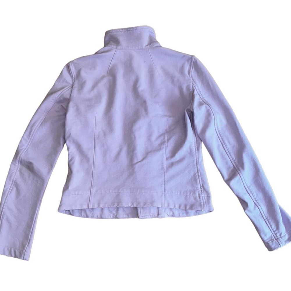 REVOLVE June Distressed Stretch Moto Jacket in Lavender - Size Medium - Picture 3 of 7
